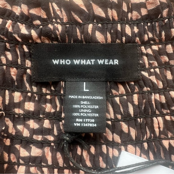 Who What Wear Womens Black & Pink Tiered Mini Skirt Size Large NWT - Picture 5 of 6